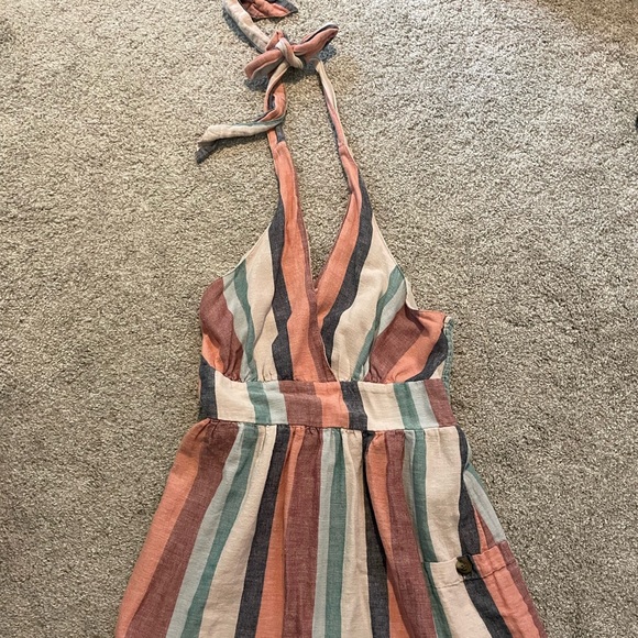 Striped, halter-styler American Eagle Dress: Size M - Picture 2 of 5
